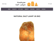 Tablet Screenshot of himalayansaltlamps.com.au